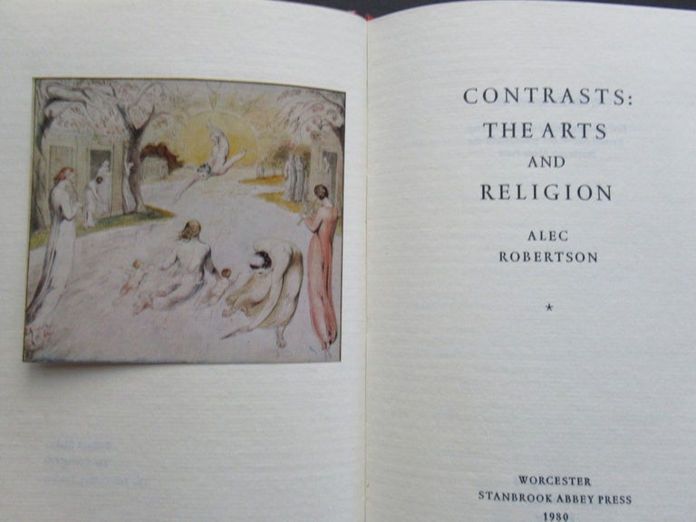 Item #23019 CONTRASTS: THE ARTS AND RELIGION. Alec Robertson.
