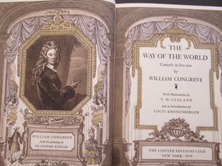 Item #23067 THE WAY OF THE WORLD, COMEDY IN FIVE ACTS. William Congreve