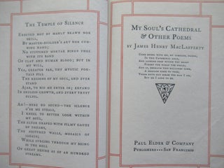Item #23129 MY SOUL'S CATHEDRAL & OTHER POEMS. James Henry MacLaggerty