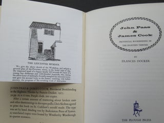 THE PLOUGH PRESS 1967-1981, Fifteen Years Printing in a Loughborough Garage.