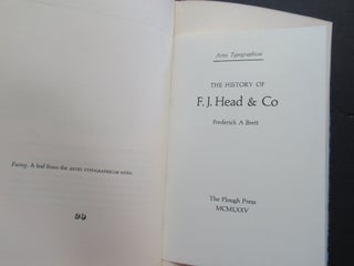 THE PLOUGH PRESS 1967-1981, Fifteen Years Printing in a Loughborough Garage.