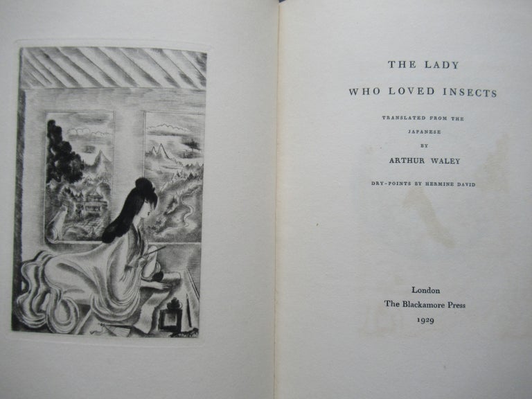 Item #23161 THE LADY WHO LOVED INSECTS. Artgur Waley, Trans.