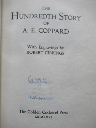 Item #23167 THE HUNDREDTH STORY. A. E. Coppard