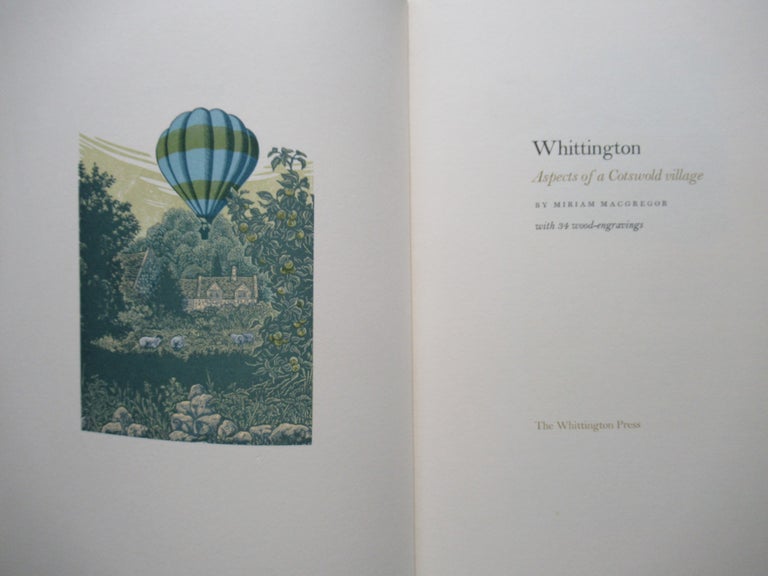 Item #23174 WHITTINGTON, ASPECTS OF A COTSWOLD VILLAGE. Miriam Macgregor.