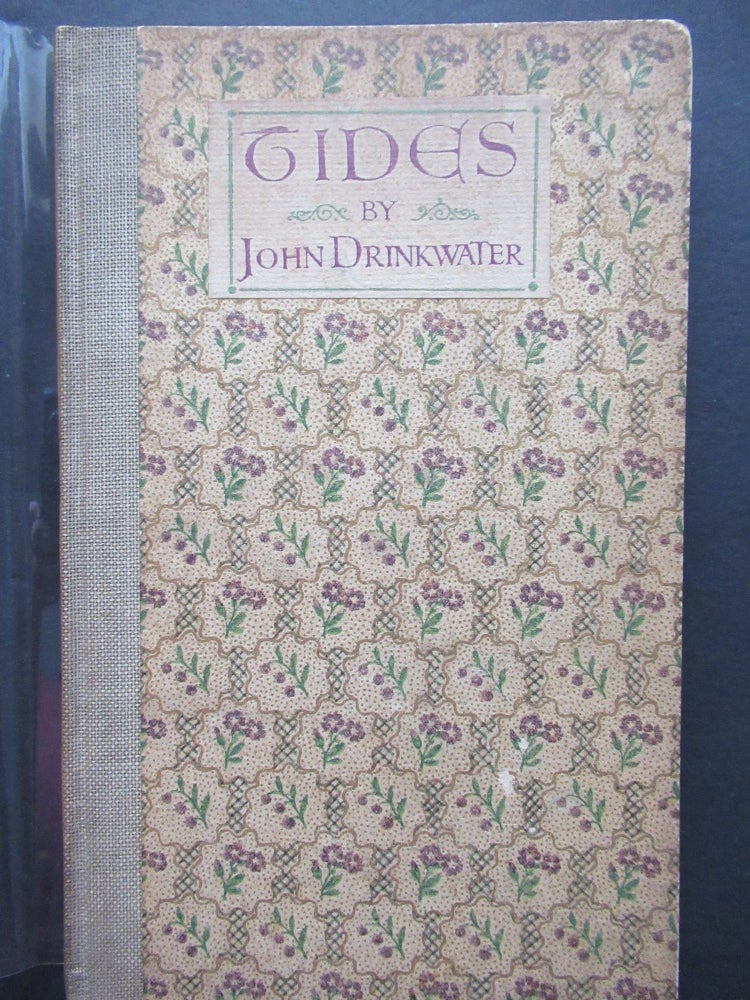 Item #23189 TIDES, A BOOK OF POEMS. John Drinkwater.