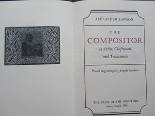 THE COMPOSITOR AS ARTIST, CRAFTSMAN, AND TRADESMAN.