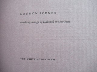 LONDON SCENES, wood-engravings by Hellmuth Weissenborn.