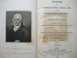 Item #23331 MEMOIRS OF GEORGE FRED. COOKE, ESQ. Late of The Theatre Royal, Covent Garden. William...