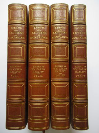 Item #23332 ESSAYS OF MONTAIGNE, Translated by Charles Cotton. Michel E. de Montaigne