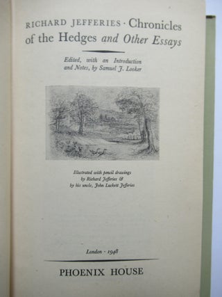 CHRONICLES OF THE HEDGES AND OTHER ESSAYS.