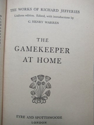 THE GAMEKEEPER AT HOME.