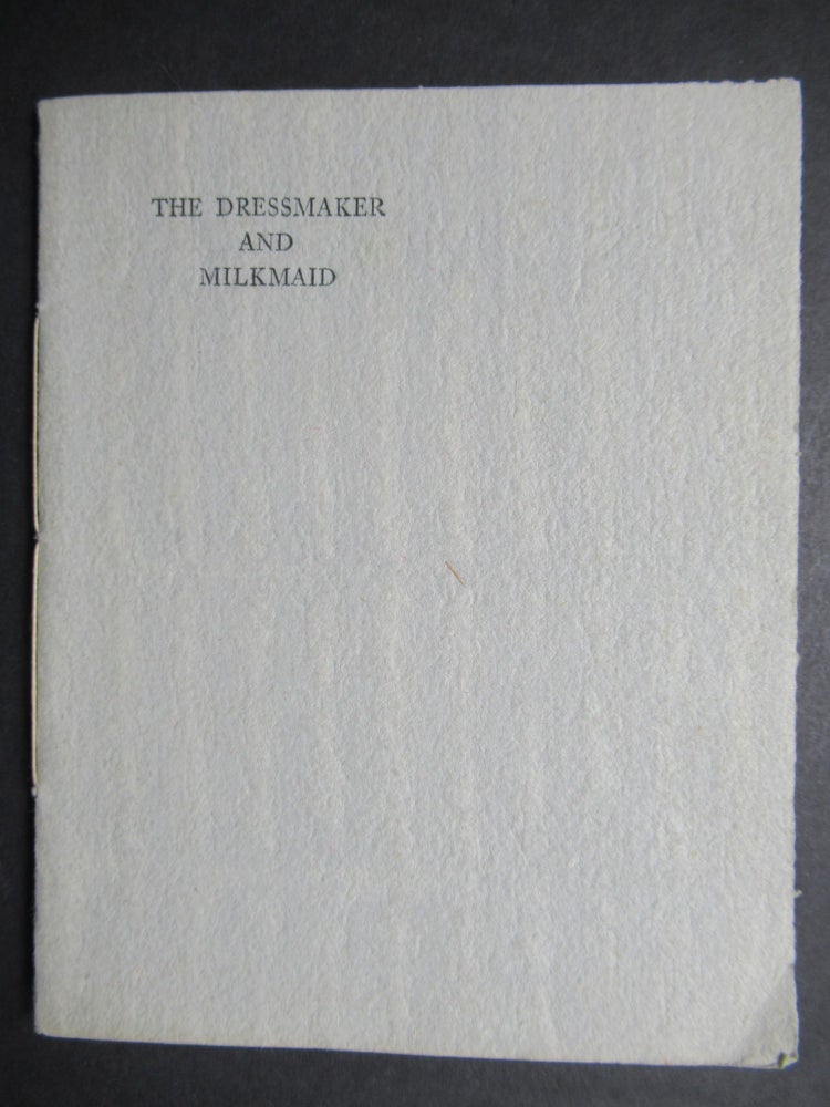 Item #23399 THE DRESSMAKER AND MILKMAID. H. D. C. Pepler.