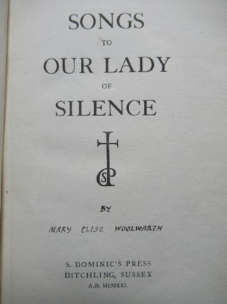 SONGS OF OUR LADY OF SILENCE.