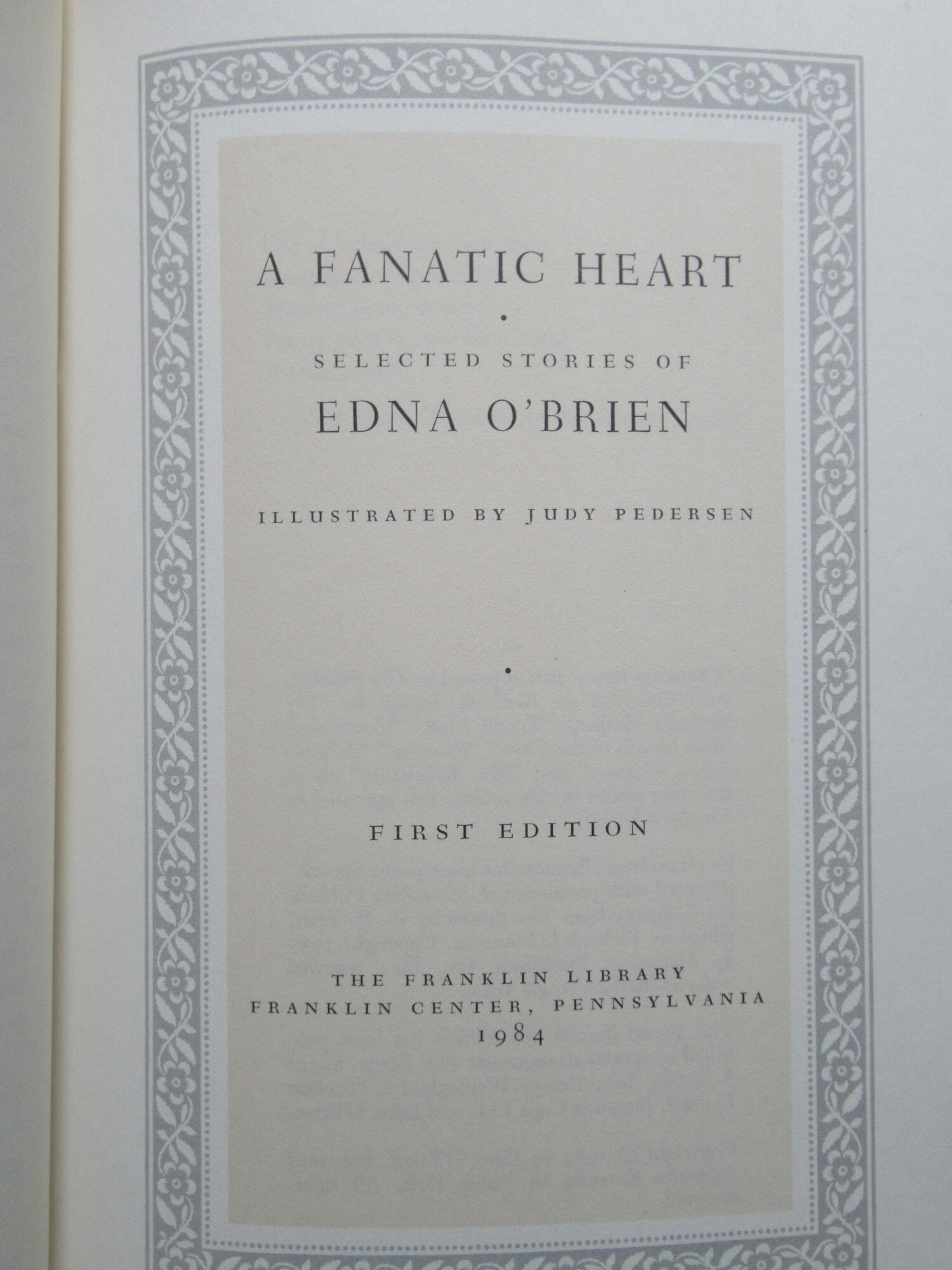 A FANATIC HEART, Selected Stories of Edna O'Brien | Edna O'Brien
