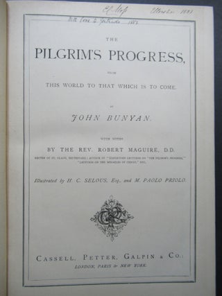 THE PILGRIM'S PROGRESS, FROM THIS WORLD TO THAT WHICH IS TO COME.
