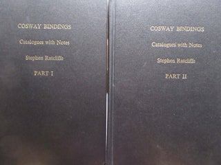 COSWAY BINDINGS, Catalogues With Notes. Stephen Ratcliffe.