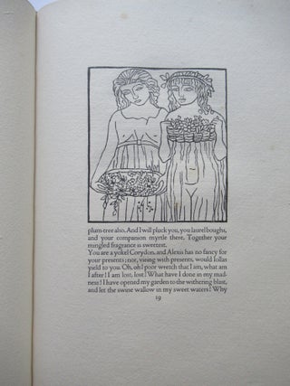THE ECLOGUES OF VERGIL IN THE ORIGINAL LATIN WITH AN ENGLISH PROSE TRANSLATION BY J. H. MASON: & WITH ILLUSTRATIONS DRAWN AND CUT ON WOOD BY ARISTIDE MAILLOL.