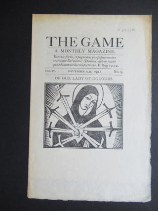 Item #23758 THE GAME. A Monthly Magazine. Vol. IV, nos. 9