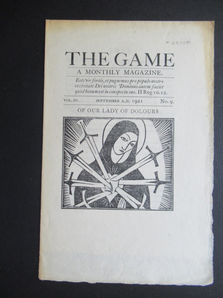 Item #23758 THE GAME. A Monthly Magazine. Vol. IV, nos. 9.