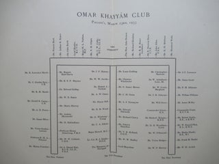 THE SECOND BOOK OF THE OMAR KHAYYAM CLUB.