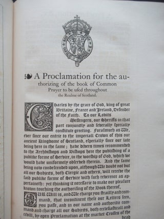 THE BOOK OF COMMON PRAYER, AS PRINTED AT EDINBURGH 1637. COMMONLY CALLED ARCHBISHOP LAUDS (Charles I).