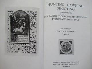 Item #23792 HUNTING / HAWKING / SHOOTING, Illustrated in a Catalogue of Books Manuscripts Prints...