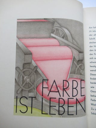 FARBE IST LEBEN (cover title), EIN VIERTEL JAHRHUNDERT DRUCKFARBEN FABRIKEN.