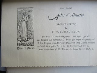AILES d'ALOUETTE (Second Series) by F. W. Bourdillon.