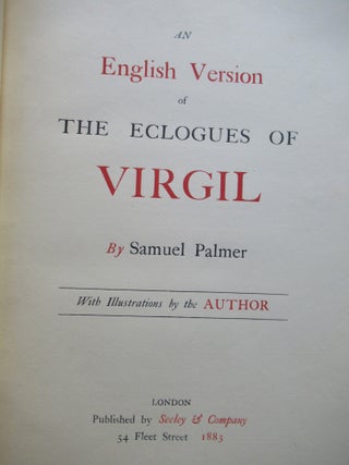 AN ENGLISH VERSION OF THE ECLOGUES OF VIRGIL.