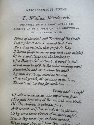 SELECTED POEMS OF COLERIDGE.