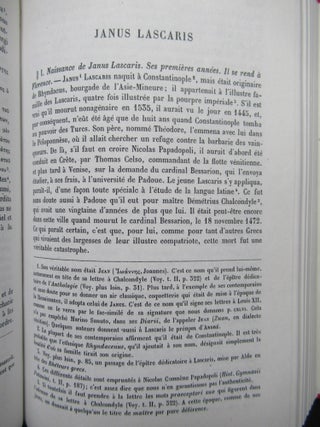 BIBLIOGRAPHIE HELLENIQUE OU DESCRIPTION RAISONNEE DES OUVRAGES PUBLIES EN GREC PAR DES GRECS AUX XVe ET XVIe SIECLES.