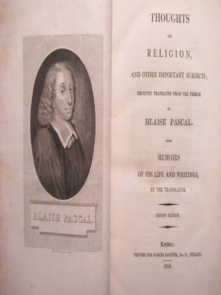 THOUGHTS ON RELIGION, AND OTHER IMPORTANT SUBJECTS... with Memoirs of his Life and Writings.