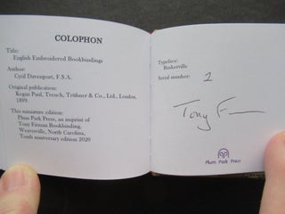 ENGLISH EMBROIDERED BOOKBINDING.