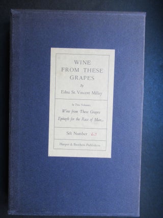 WINE FROM THESE GRAPES [with] EPITAPH FOR THE RACE OF MAN.