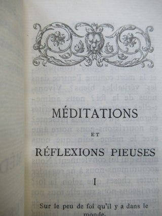MEDITATIONS ET REFLEXIONS PIEUSES.
