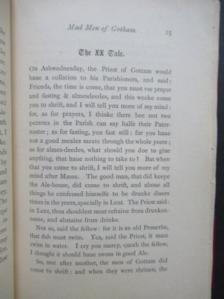 SHAKESPEARE JEST-BOOKS; Reprints of the Early and Very Rare Jest-Books Supposed to Have Been Used by Shakespeare.