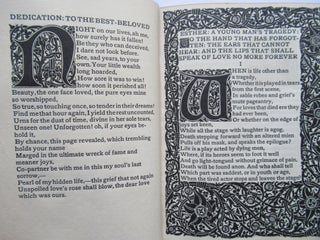 ESTHER: A YOUNG MAN'S TRAGEDY: TOGETHER WITH THE LOVE SONNETS OF PROTEUS.