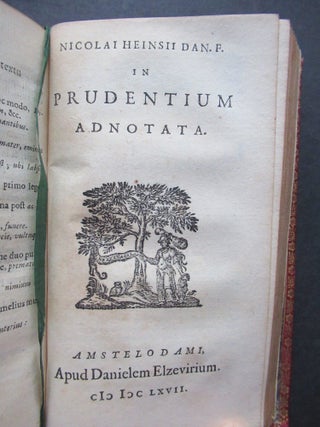 AURELII PRIDENTII CLEMENTIS QUA EXTANT. Nicolaus Heinsius... Ex Vetustissimus Exemplaribus Recensit...