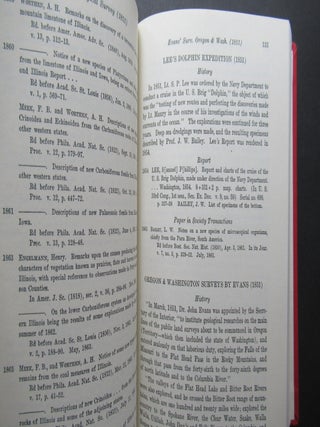A BIBLIOGRAPHY OF AMERICAN NATURAL HISTORY. THE PIONEER CENTURY, 1769-1865.