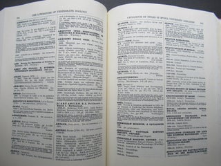 AN INTRODUCTION TO THE LITERATURE OF VERTEBRATE ZOOLOGY. Based Chiefly on the Titles in the Blacker Library of Zoology... McGill University, Montreal.