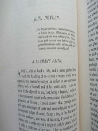 SPECIMENS OF ENGLISH PROSE STYLE FROM MALORY TO MACAULAY.