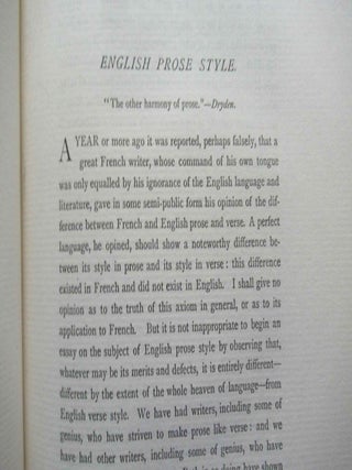 SPECIMENS OF ENGLISH PROSE STYLE FROM MALORY TO MACAULAY.