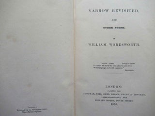 YARROW REVISITED, AND OTHER POEMS.
