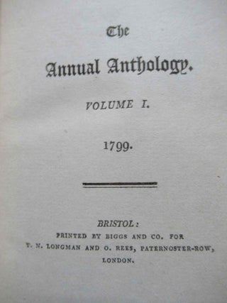 THE ANNUAL ANTHOLOGY.