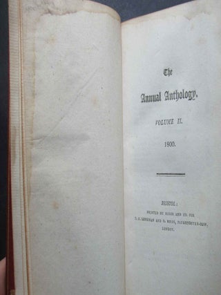 THE ANNUAL ANTHOLOGY.