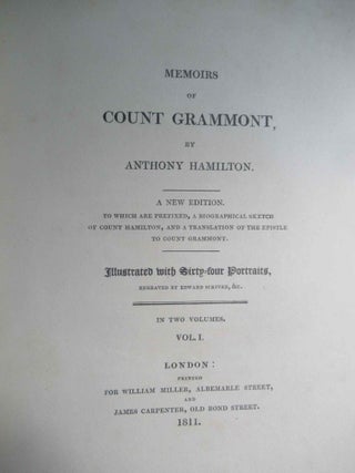 MEMOIRES DU COUNT DE GRAMMONT.