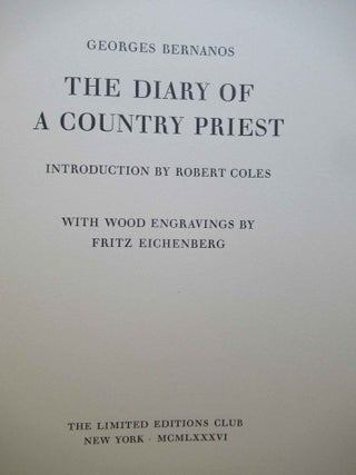 THE DIARY OF A COUNTRY PRIEST.