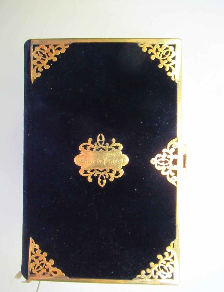 Item #24512 THE ENGLISH VERSION OF THE POLYGLOTT BIBLE. Bible in English. Velvet Binding.