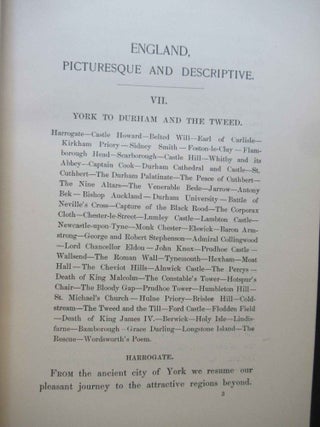 ENGLAND PICTURESQUE AND DESCRIPTIVE:
