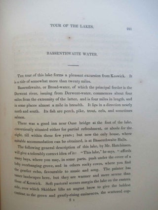 A PICTURESQUE TOUR OF THE ENGLISH LAKES, CONTAINING A DESCRIPTION OF THE MOST ROMANTIC SCENERY OF CUMBERLAND, WESTMORLAND, AND LANCASHIRE...